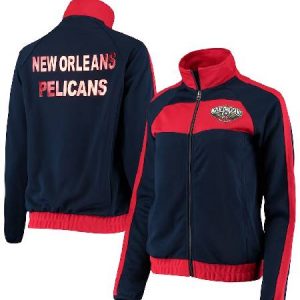 New Orleans Pelicans G-iii Sports By Carl Banks Navy Sports Hoop Jacket
