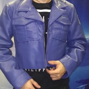 Dragon Ball Z Future Trunks Capsule Corp Purple Blue Jacket