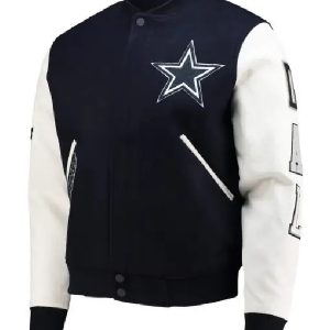 Dallas Cowboys NFL Bomber Wool Jacket