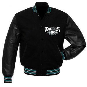Philadelphia Eagles Wool_leather Jacket
